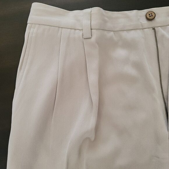 Tommy Bahama Mens Silk Khaki Colored Chino Shorts Size 38 Casual Vacation Pleat - Picture 7 of 10